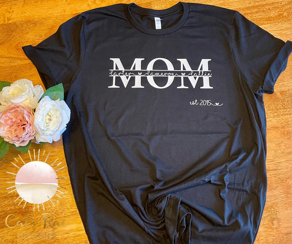 Personalized Mom Tee