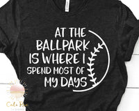 At the ballpark tee